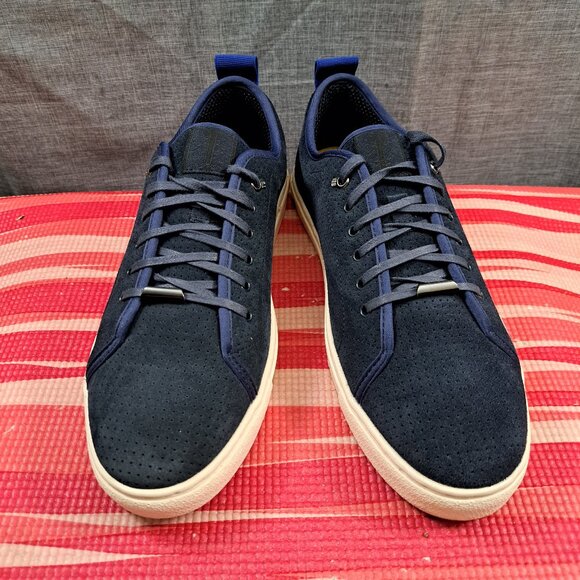 %Size 10 Ted Baker kaliix Mens Suede/Leather Lace-Up Sneaker / A 45 - Picture 3 of 14